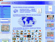 Tablet Screenshot of philatelie.fr